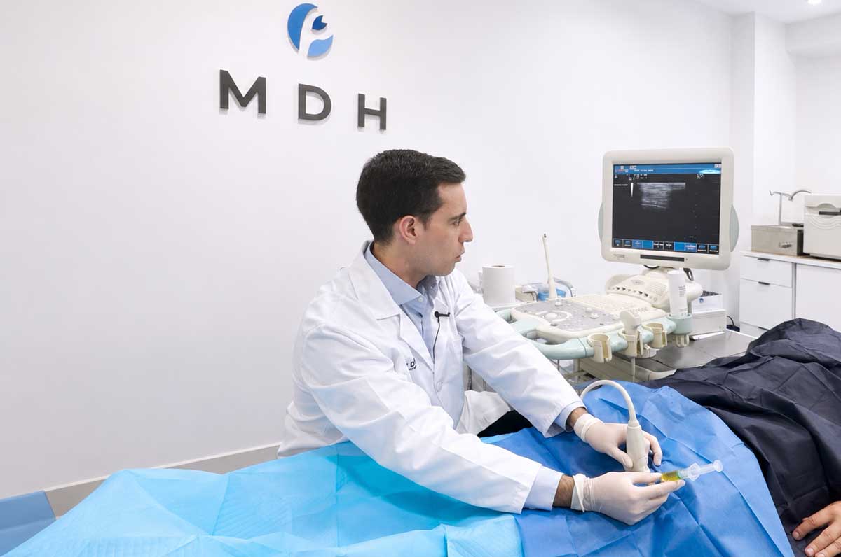 Infiltraciones para el dolor articular en MDH Centros Médicos, Madrid